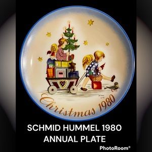 SCHMID HUMMEL 1980 ANNUAL CHRISTMAS COLLECTOR’S PLATE